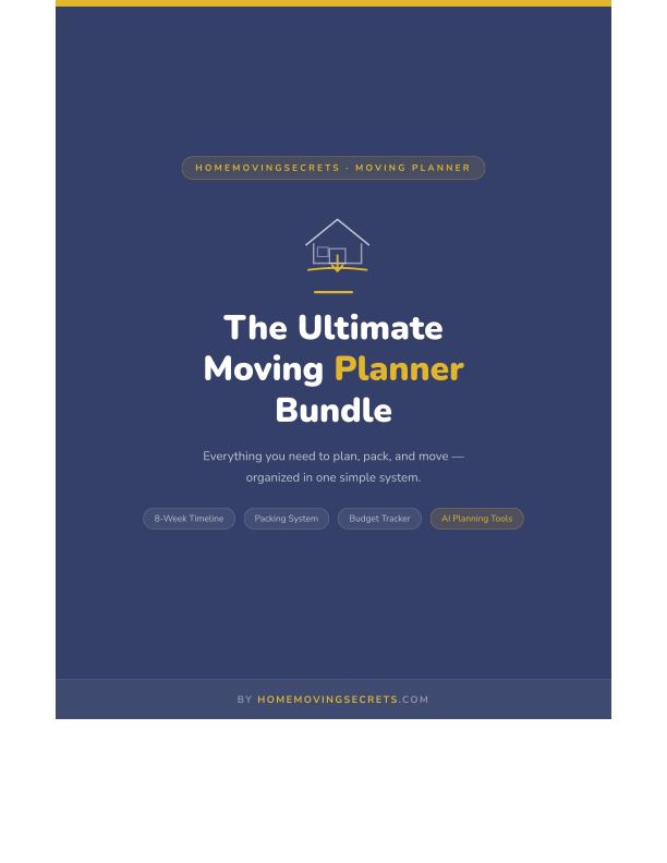 The Ultimate Moving Planner Bundle